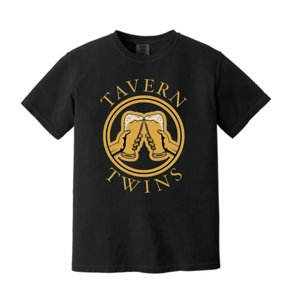 Tavern Twins Black Comfort Colors® Heavyweight Ring Spun Tee